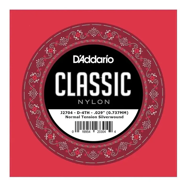 Cuerda Daddario Suelta 4ta entorchada Guitarra Clasica J2704 1