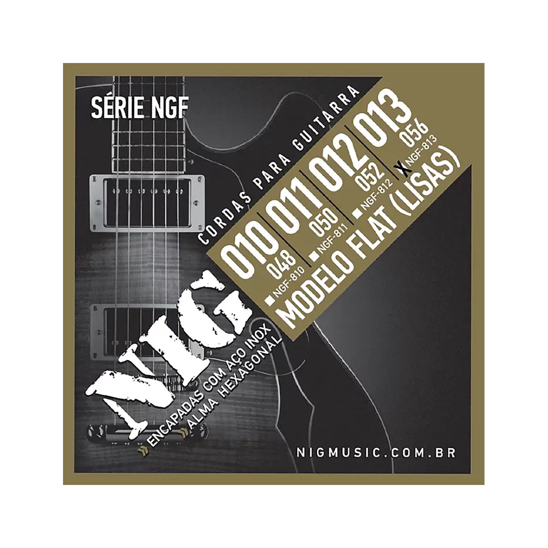 Cuerdas guitarra electrica Nig flat 13-56 NGF-813 1