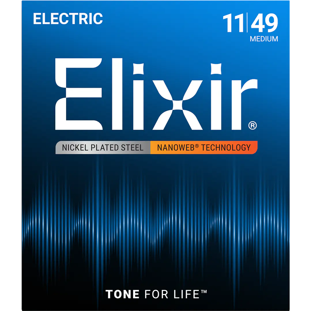 Cuerdas guitarra Electrica Nanoweb 11-49 Nickel Plated 12102 Elixir 1
