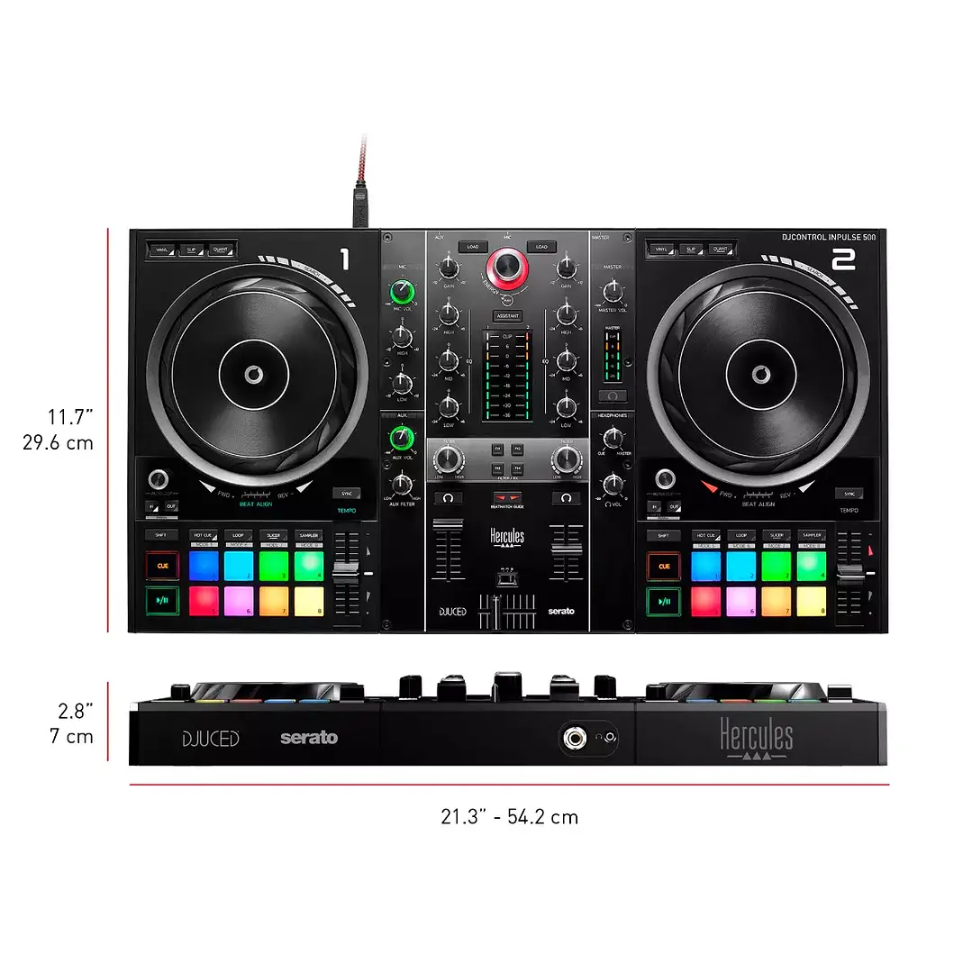Controlador Dj Hércules inpulse 500 3