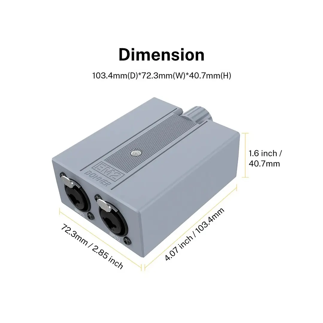 Amplificador audífonos Donner Esterio In-Ear EM2 7