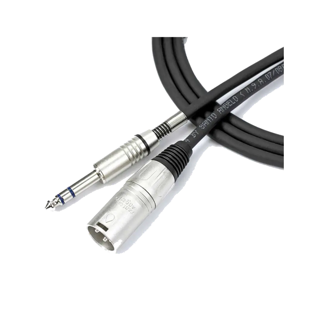 Cable audio Santo Angelo XLR-M a Plug TRS 1.5m OFC AC12-1.5 1