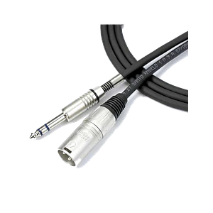 Cable audio Santo Angelo XLR-M a Plug TRS 1.5m OFC AC12-1.5