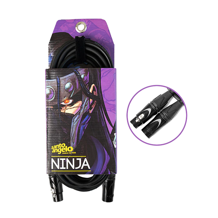 Cable micrófono Santo Angelo XLR-XLR 3.05m OFC NINJA-LW-10 1