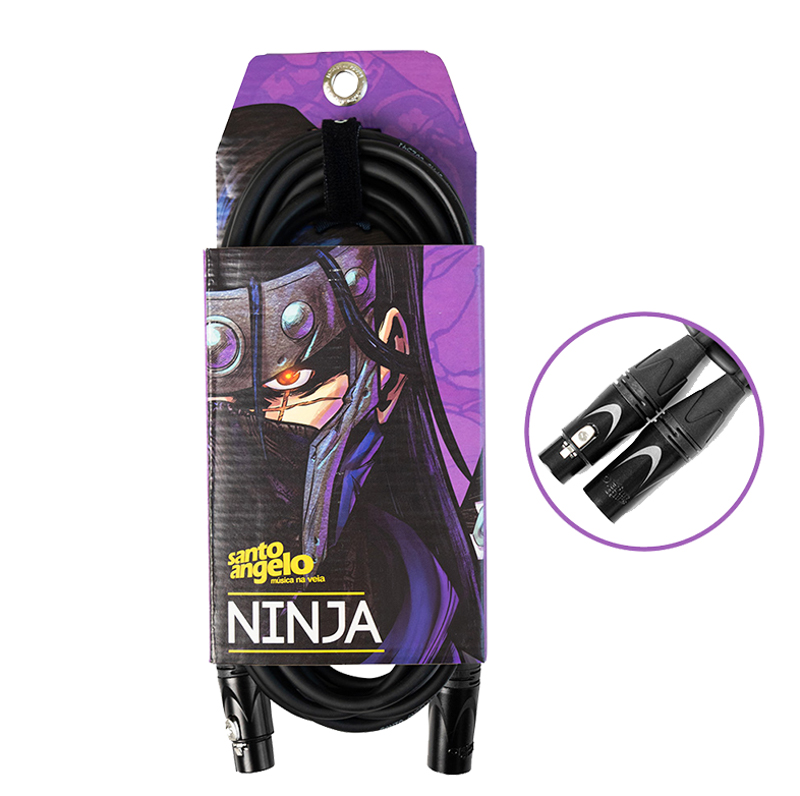 Cable Microfono Santo Angelo XLR-XLR 9.15m OFC NINJA-LW-30
