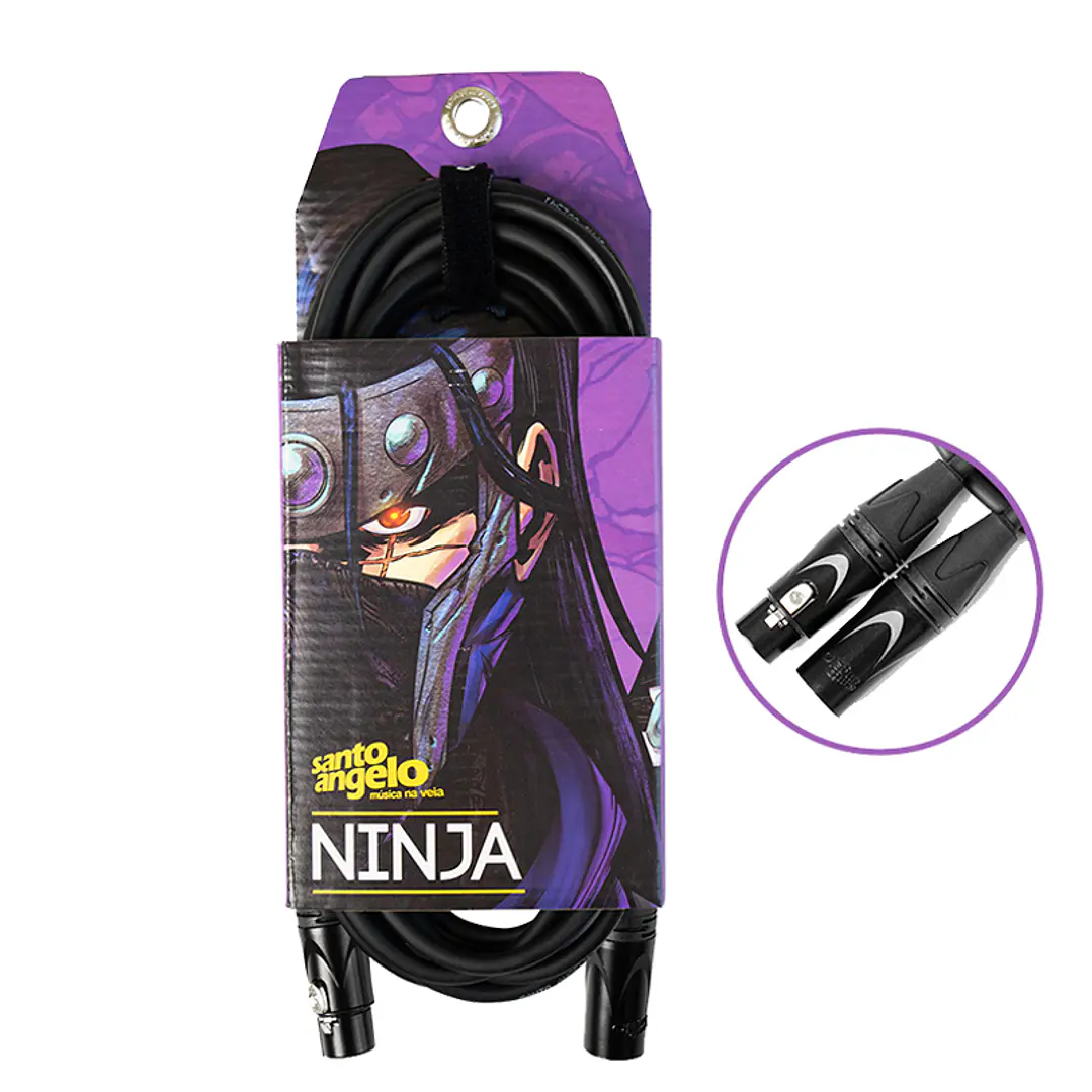 Cable Microfono Santo Angelo XLR-XLR 9.15m OFC NINJA-LW-30 1