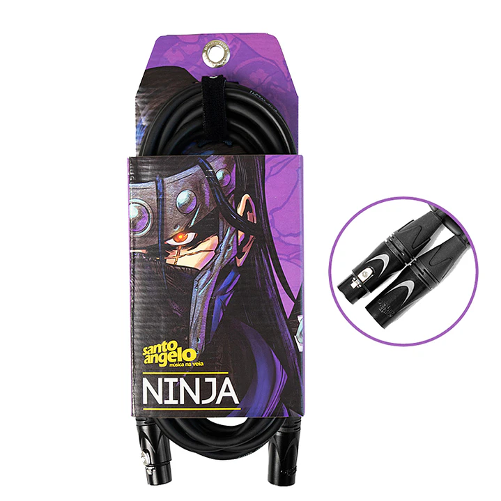 Cable Microfono Santo Angelo XLR-XLR 9.15m OFC NINJA-LW-30 1