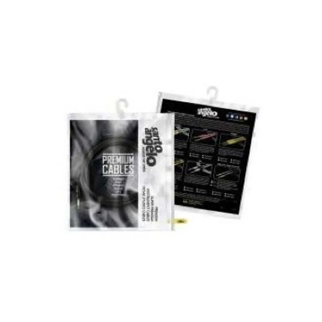  Cable guitarra Santo Angelo TS-TS/L Jazz BK 6.1m EX-20FT/6.10M L90° OFHC 3
