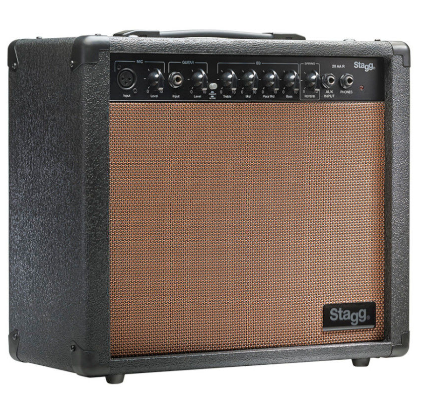 Amplificador guitarra acústica Stagg 20W 20AAR