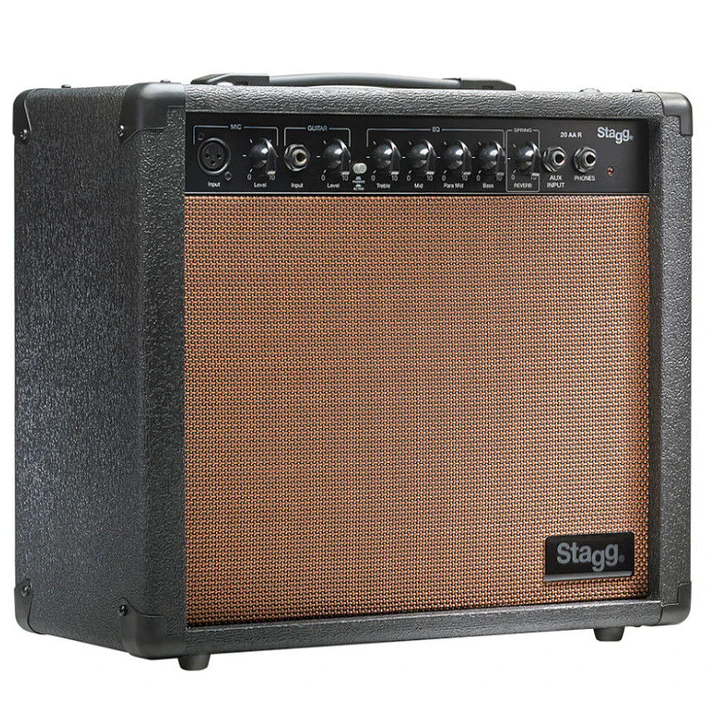 Amplificador guitarra acústica Stagg 20W 20AAR  1
