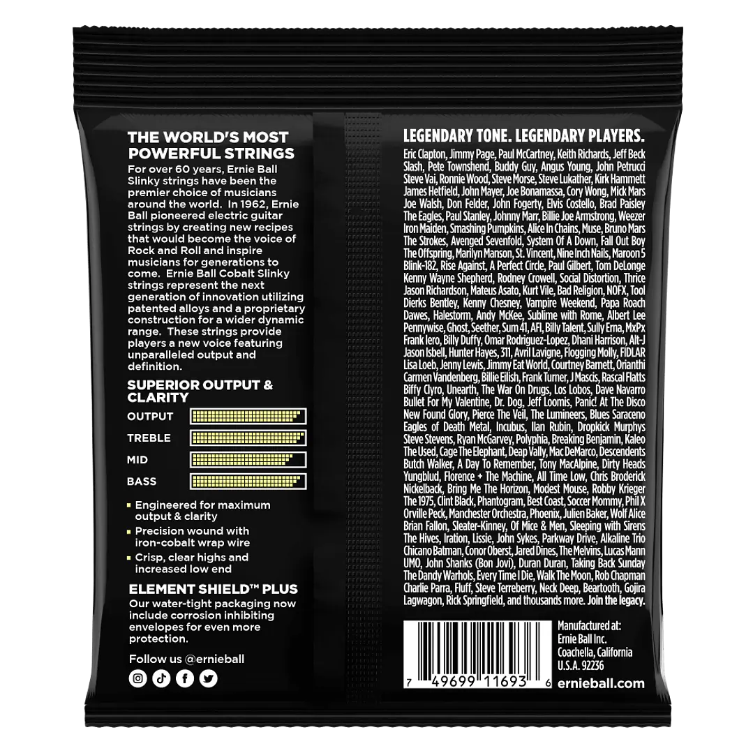 Cuerda guitarra eléctrica Ernie Ball 2714 Slinky Cobalt 12-62 2