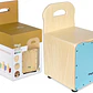 Cajón peruano para niños Stagg con respaldo color azul CAJKID - Miniatura 2