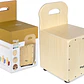 Cajón peruano para niños Stagg con respaldo color natural CAJKID - Miniatura 2