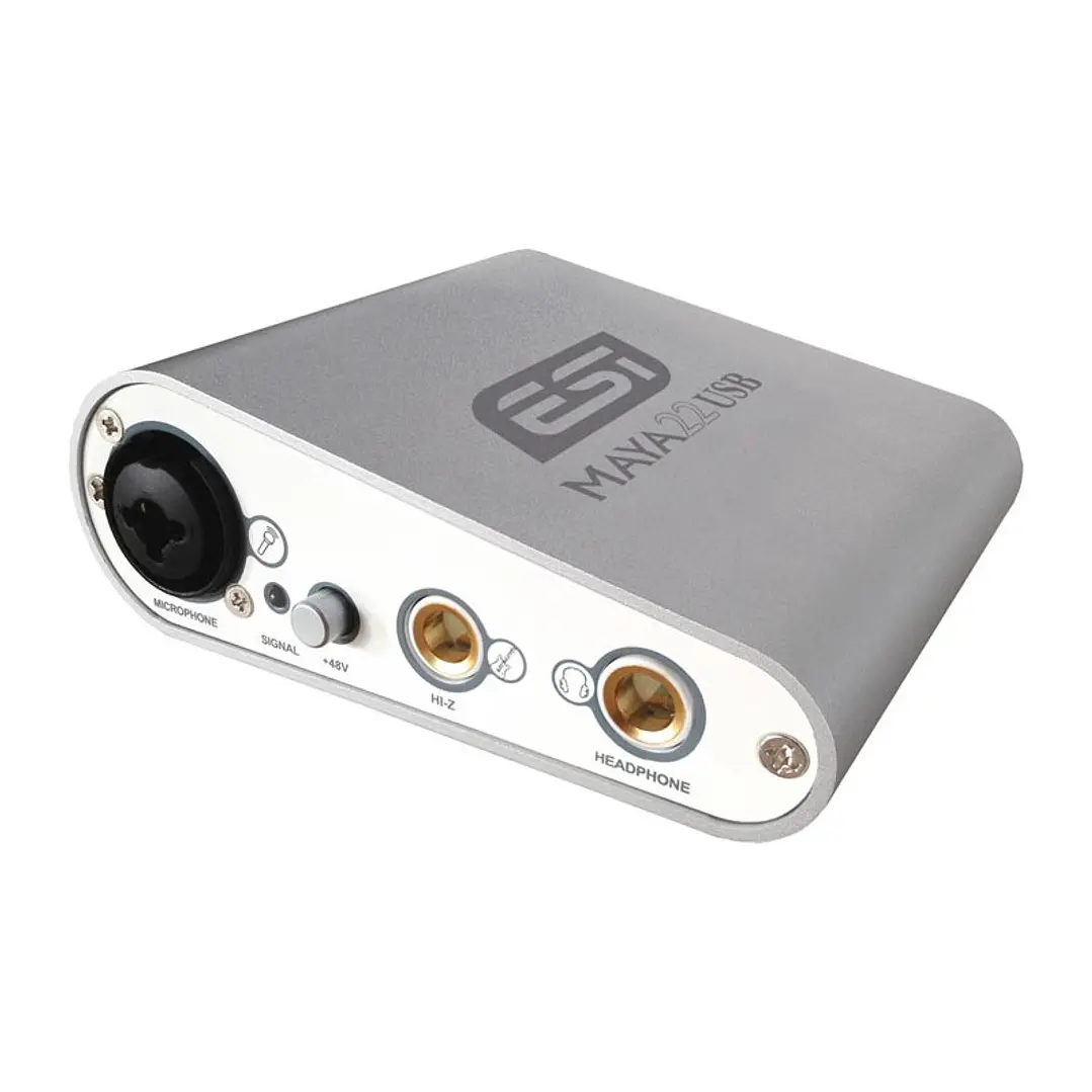Interfaz de audio ESI Maya 22 usb USB 24 Bit 96 kHz color phantom gris 1
