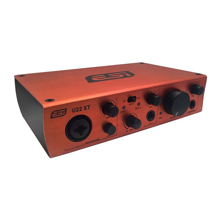 Interfaz de audio ESI USB de 2 canales profesional de 24 bits U22XT 1
