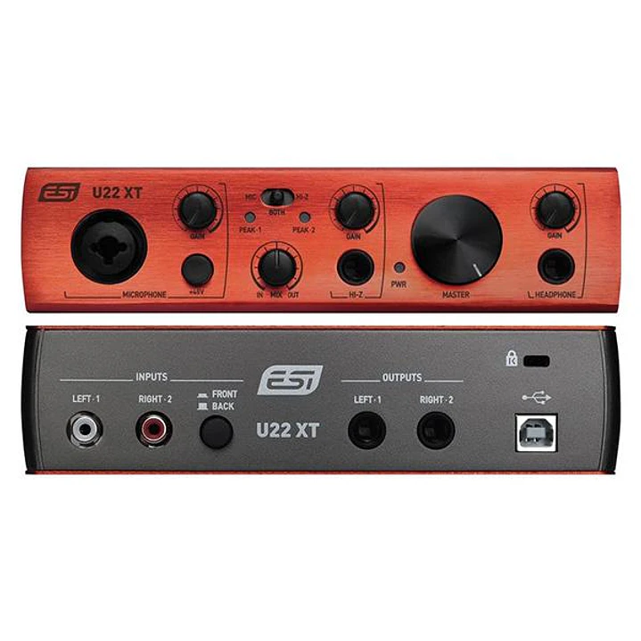 Interfaz de audio ESI USB de 2 canales profesional de 24 bits U22XT 2