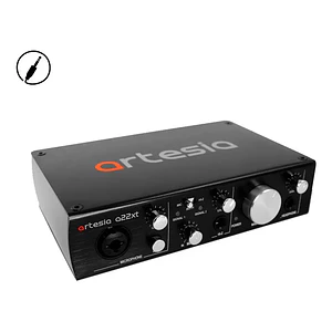Interfaz de audio Artesia para Grabación color negro 24-bit 96kHz USB XLR ARB4 