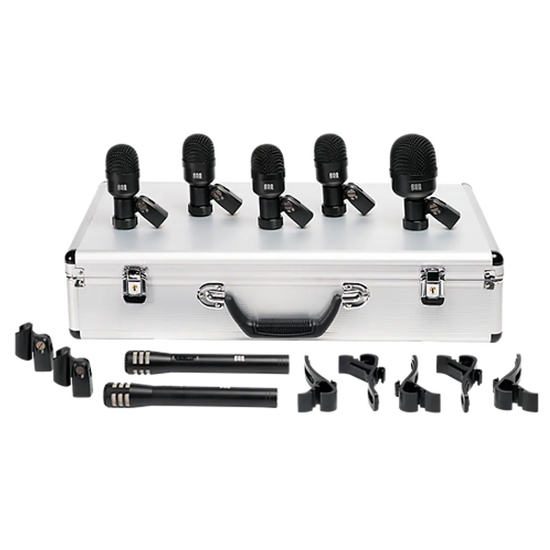 Set de micrófonos dinámicos batería ROQ Audio de 7 piezas M7 1