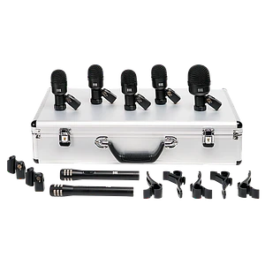 Set de micrófonos dinámicos batería ROQ Audio de 7 piezas M7