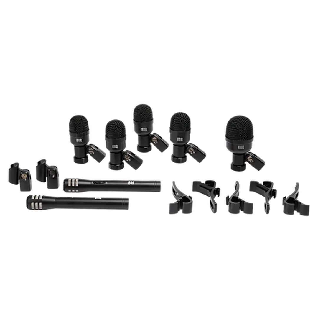 Set de micrófonos dinámicos batería ROQ Audio de 7 piezas M7 2