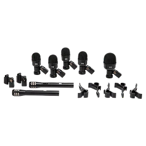 Set de micrófonos dinámicos batería ROQ Audio de 7 piezas M7