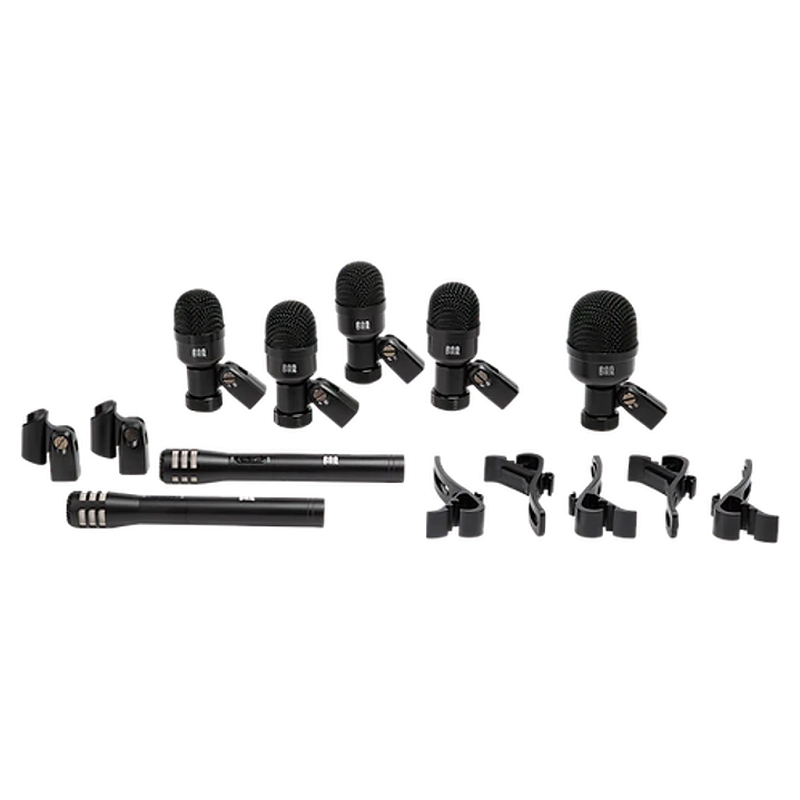 Set de micrófonos dinámicos batería ROQ Audio de 7 piezas M7 2