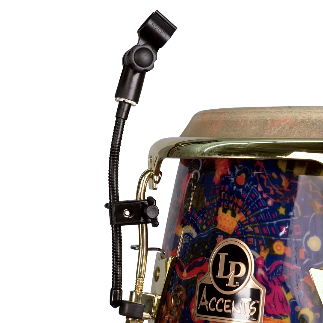 Soporte instrumento de percusión Audix abrazadera con mini cuello de ganso DCLAMP 2