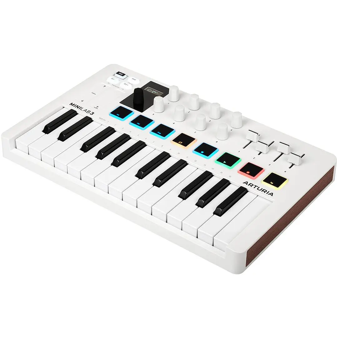 Controlador Midi Arturia 25 teclas blanco MINILAB 3  1