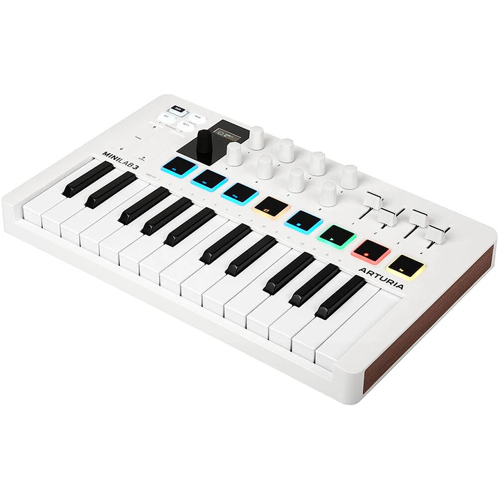 Controlador Midi Arturia 25 teclas blanco MINILAB 3  1