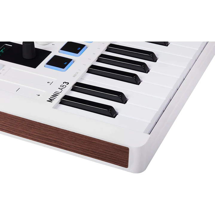 Controlador Midi Arturia 25 teclas blanco MINILAB 3  2