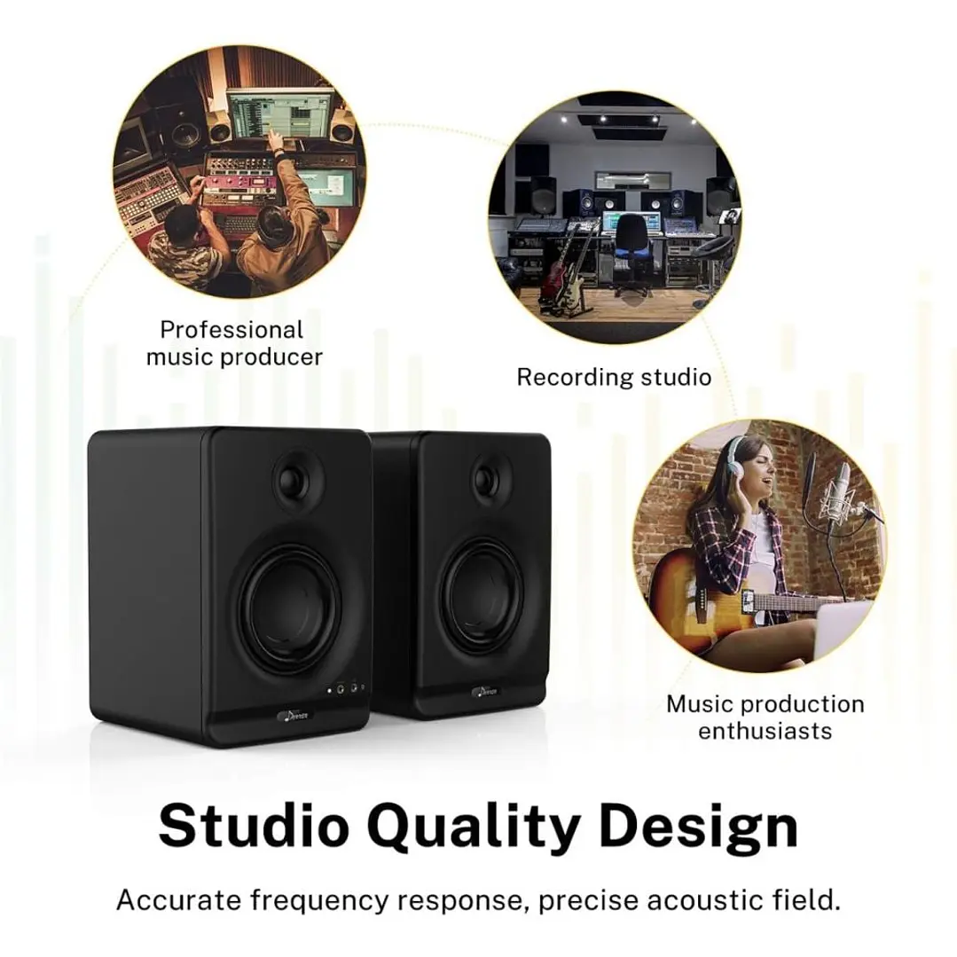 Par de Monitores de estudio Donner DMS-5 8