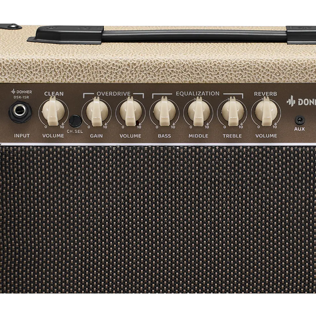Amplificador Guitarra Donner Beige DSK-15R EC7600  4