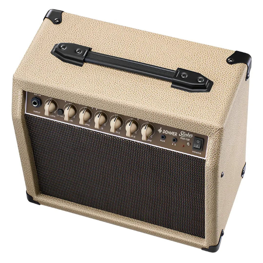Amplificador Guitarra Donner Beige DSK-15R EC7600  3