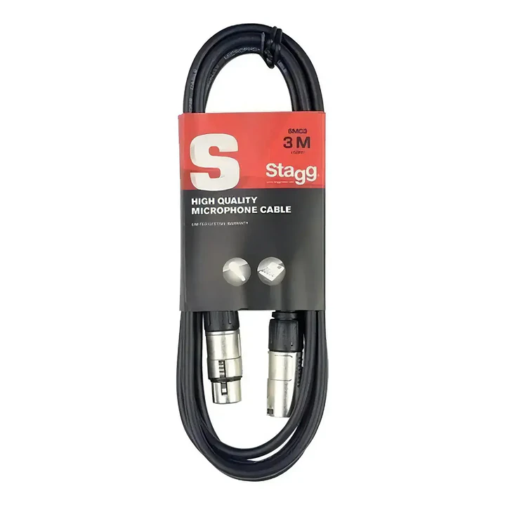 Cable Micrófono XLR M-XLR H 3M SMC3 STAGG 1