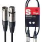 Cable de Micrófono Stagg SMC1 XLR-XLR 1 Metro Negro - Miniatura 2