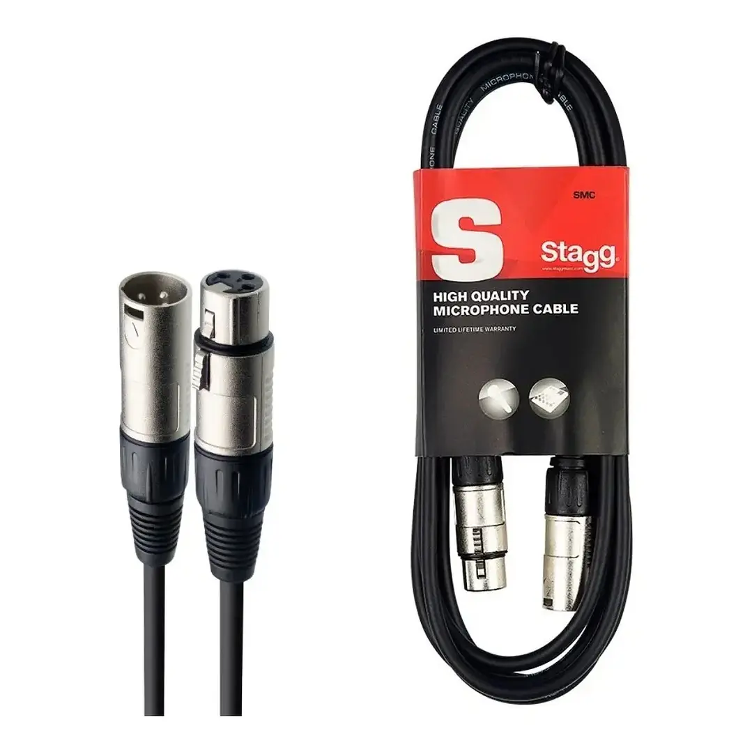 Cable de Micrófono Stagg SMC6 XLR-XLR 6 Metros Negro 1