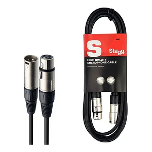 Cable de Micrófono Stagg SMC6 XLR-XLR 6 Metros Negro