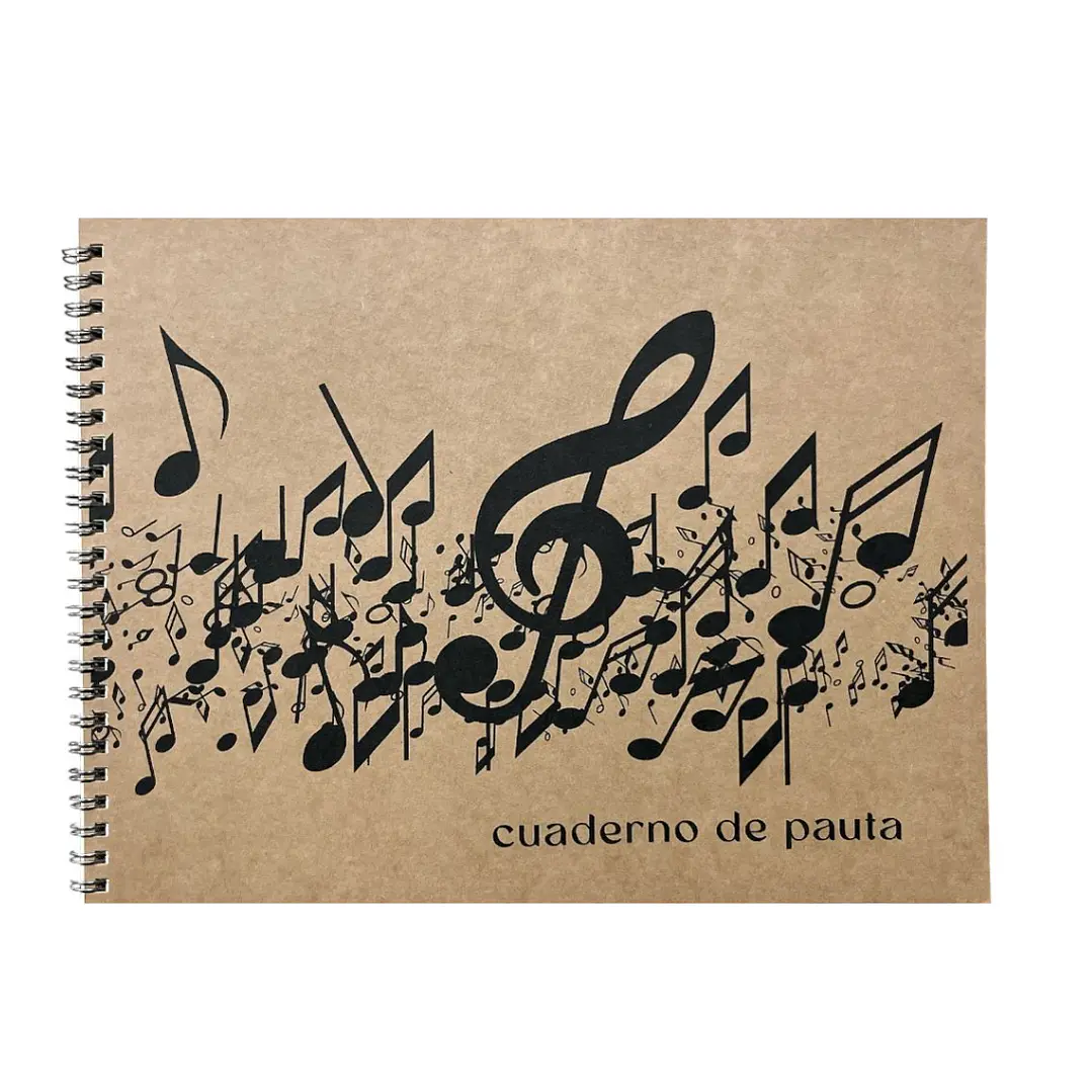 Cuaderno de 12 Pautas horizontal llave de sol CU-PAU 1