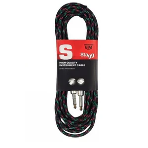 Cable Instrumento Stagg TS-TS 6M Tela Negro SGC6VT-BK