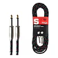 Cable Instrumento Stagg TS-TS 6M Tela Negro SGC6VT-BK - Miniatura 2
