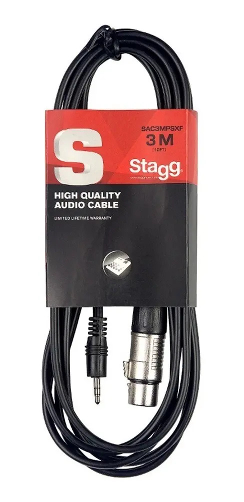 Cable audio Stagg Mini TRS-XLR/H 3 Metros SAC3MPSXF
