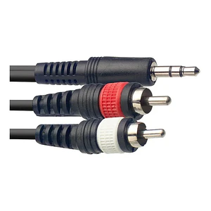 Cable audio Stagg Mini plug-2RCA 3 Metros SYC3/MPS2CME