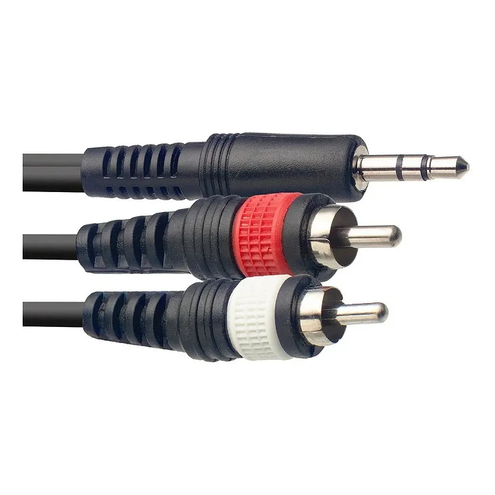 Cable audio Stagg Mini plug-2RCA 3 Metros SYC3/MPS2CME 1