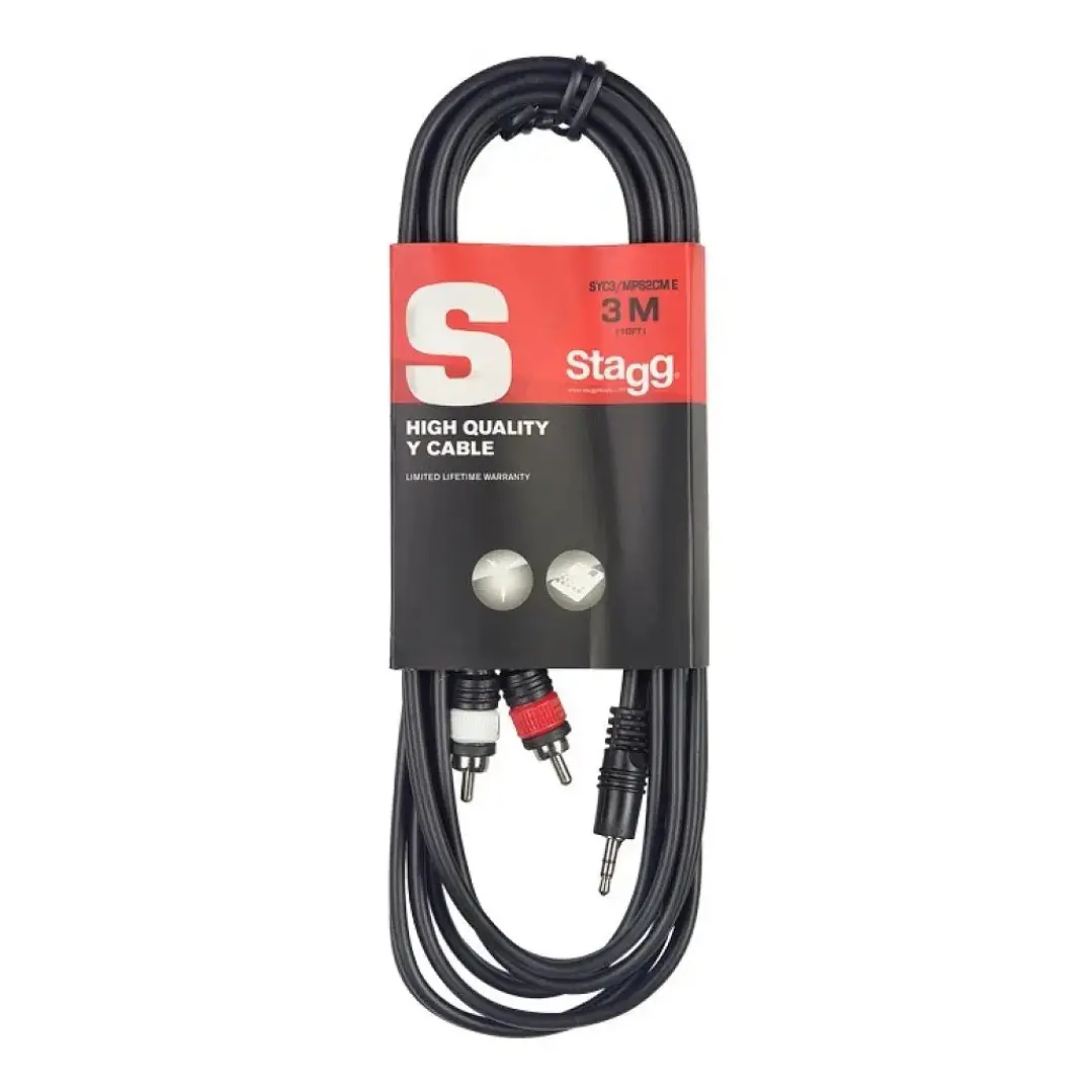 Cable audio Stagg Mini plug-2RCA 3 Metros SYC3/MPS2CME 2