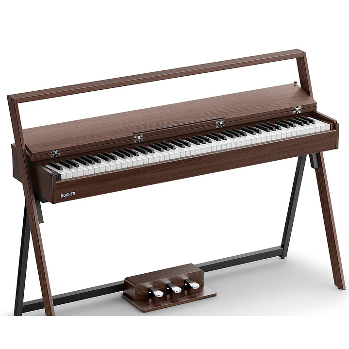 Piano digital Donner con 88 teclas color nogal Oura R300 3