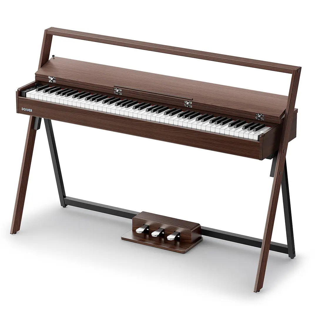 Piano digital Donner con 88 teclas color nogal Oura R300 2