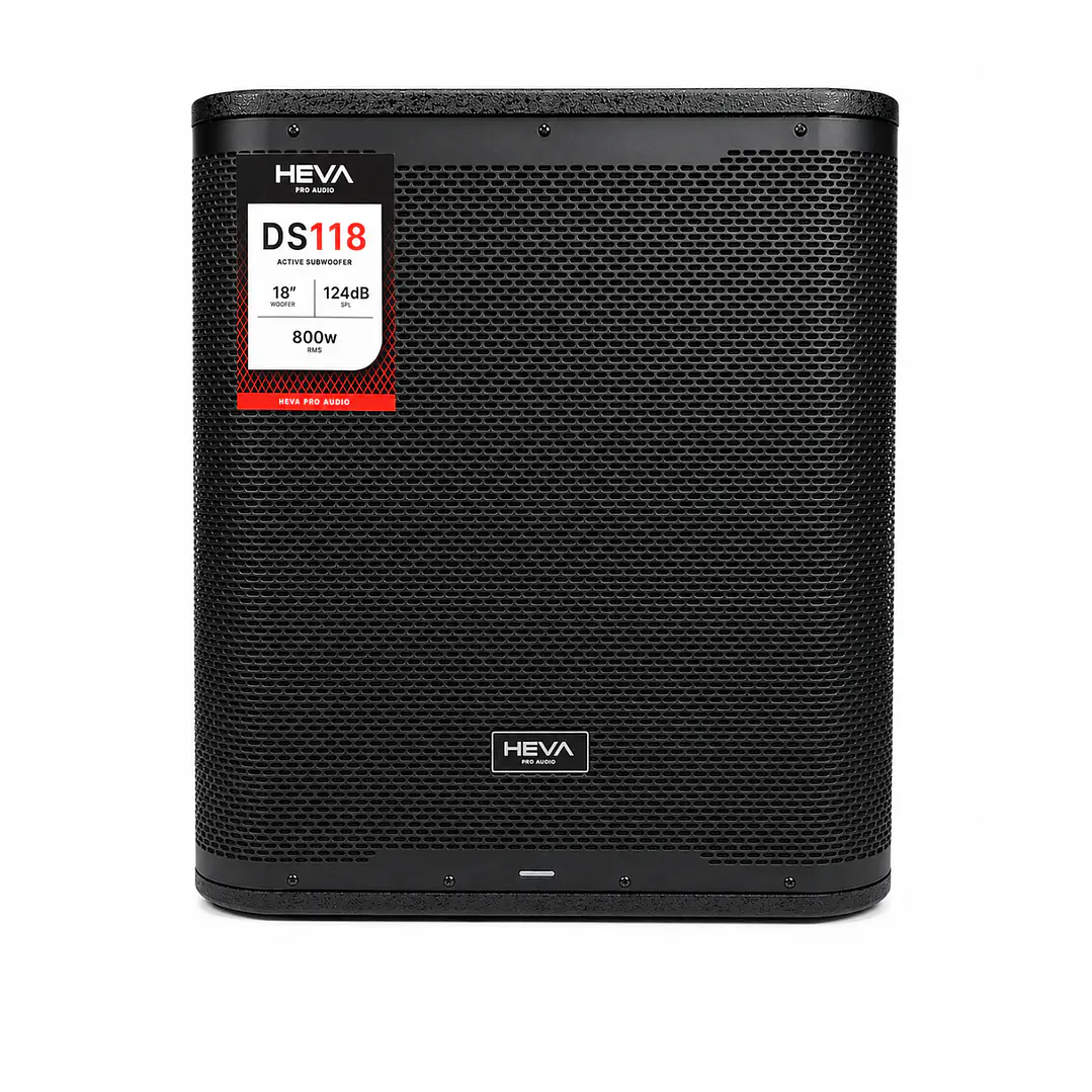 Sub bajo activo Heva Pro Audio 800W de 18