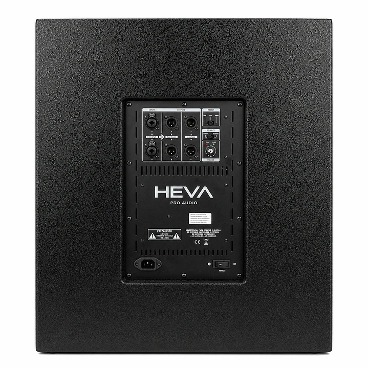 Sub bajo activo Heva Pro Audio 800W de 18