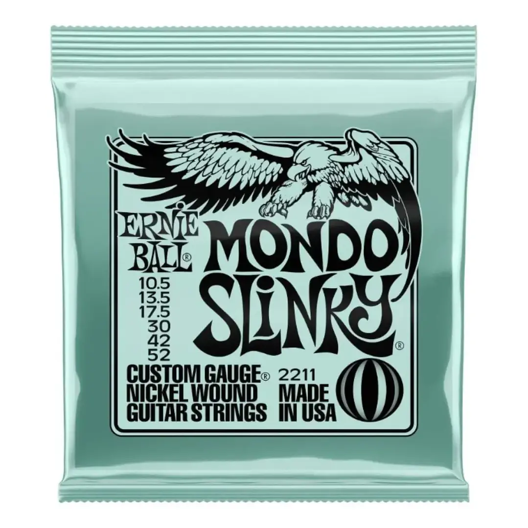 Cuerdas guitarra eléctrica Ernie Ball 2211 Mondo Nickel 10.5-52 1