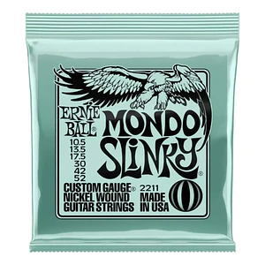 Cuerdas guitarra eléctrica Ernie Ball 2211 Mondo Nickel 10.5-52
